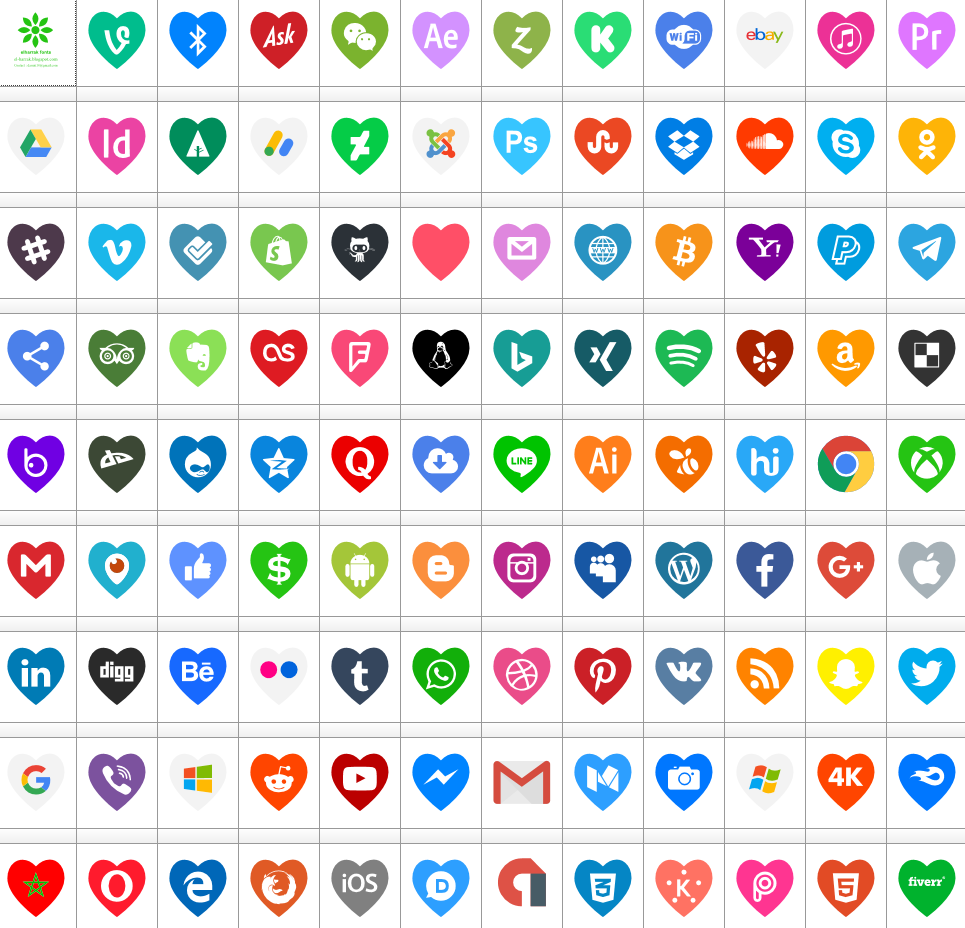 Icons Color Love